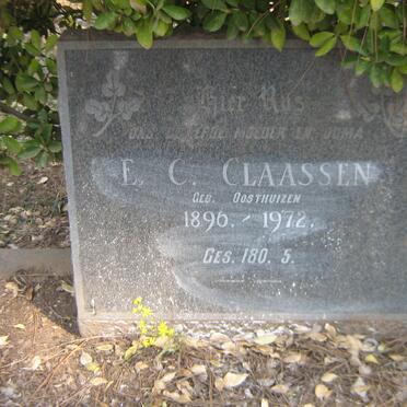 CLAASSEN E.C. nee OOSTHUIZEN 1896-1972