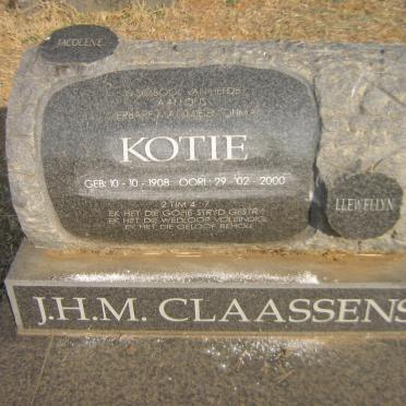 CLAASSENS J.H.M. 1908-2000