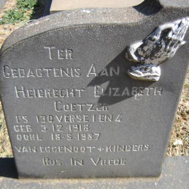 COETZER Heibrecht Elizabeth 1918-1987