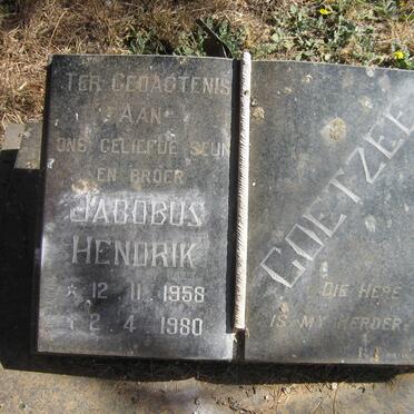 COETZEE Jacobus Hendrik 1958-1980