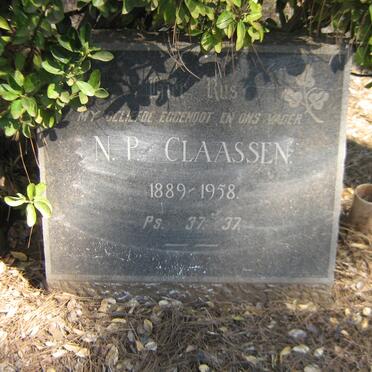 CLAASSEN N.P. 1889-1958