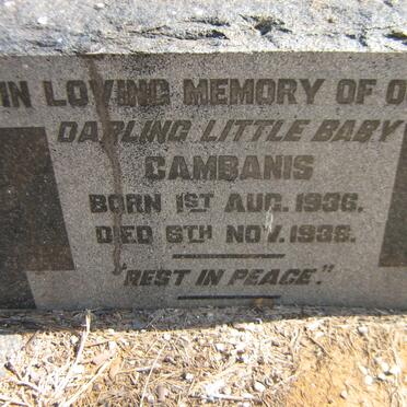 CAMBANIS Baby 1936-1938