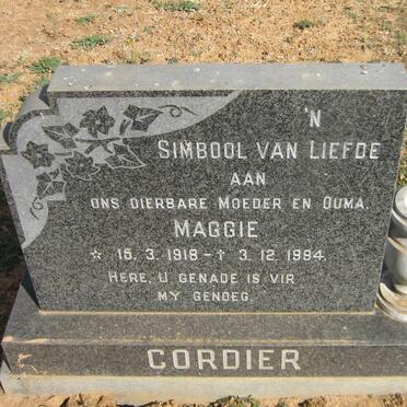 CORDIER Maggie 1918-1994