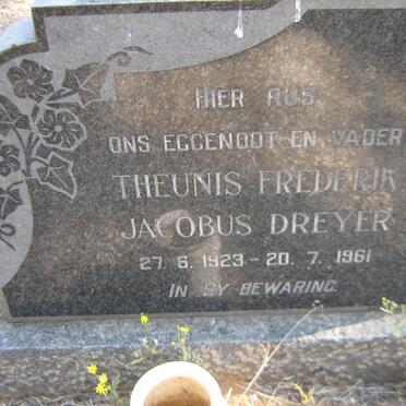 DREYER Theunis Frederik Jacobus 1923-1961