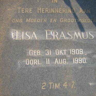ERASMUS Lisa 1909-1990