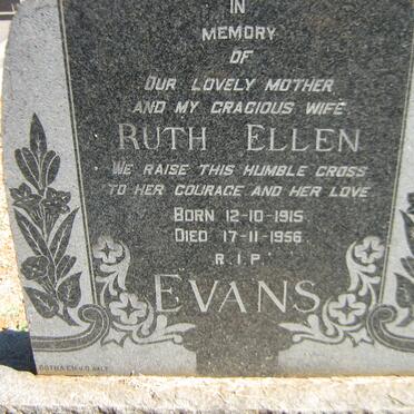 EVANS Ruth Ellen 1915-1956