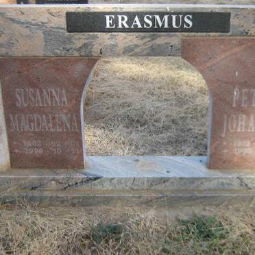 ERASMUS Petrus Johannes 195?-1998 &amp; Susanna Magdalena 1962-1998