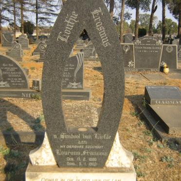 ERASMUS Lourens Francois 1886-1963