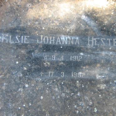 EBERSOHN Elsie Johanna Hester 1912-1982