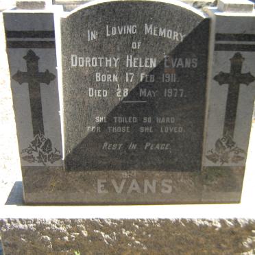 EVANS Dorothy Helen 1911-1977