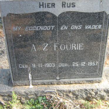 FOURIE A.Z. 1903-1957