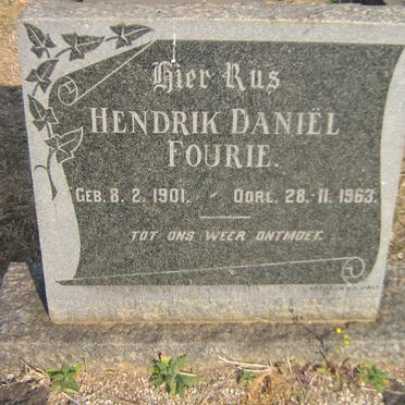 FOURIE Hendrik Daniël 1901-1963