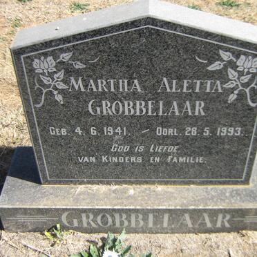 GROBBELAAR Martha Aletta 1941-1993