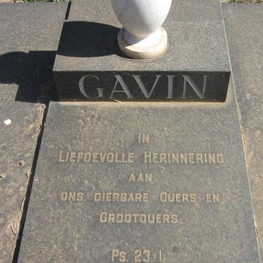 GAVIN Wesley 1912-1984 &amp; Sannie 1916-1984