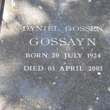GOSSAYN Daniel Gossen 1924-2003
