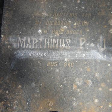GROBBELAAR Marthinus P.J. 1965-1984
