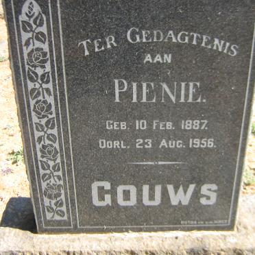 GOUWS Pienie 1887-1956