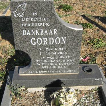 GORDON Dankbaar 1939-2006