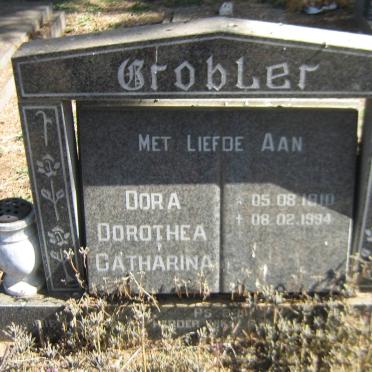 GROBLER Dora Dorothea Catharina 1910-1994