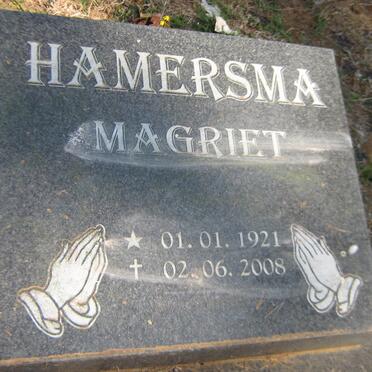HAMERSMA Magriet 1921-2008