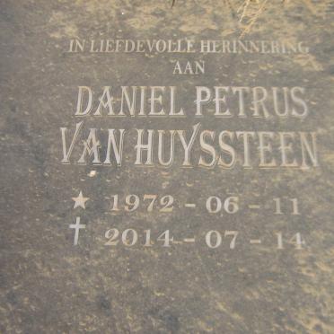 HUYSSTEEN Daniel Petrus, van 1972-2014