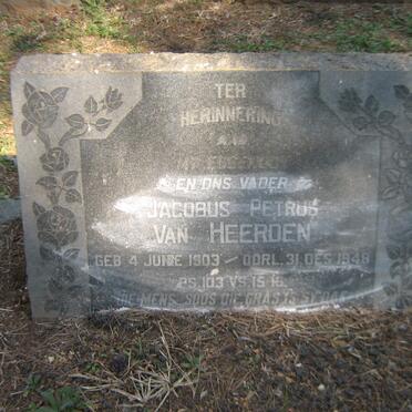 HEERDEN Jacobus Petrus, van 1903-1948