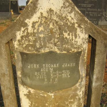 JAMES John Thomas 1906-1961