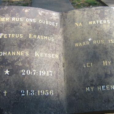 KEYSER Petrus Erasmus Johannes 1917-1956