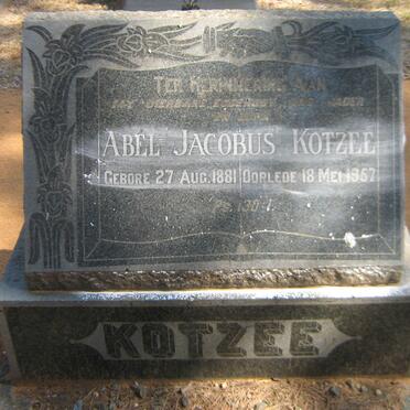 KOTZEE Abel Jacobus 1881-1957