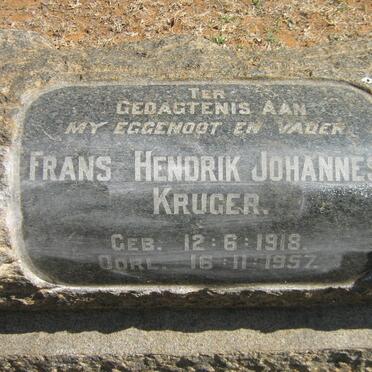 KRUGER Frans Hendrik Johannes 1918-1957