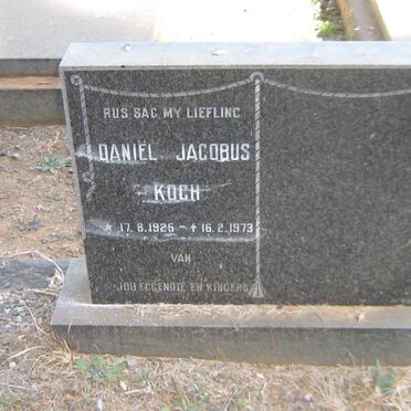 KOCH Daniel Jacobus 1925-1973