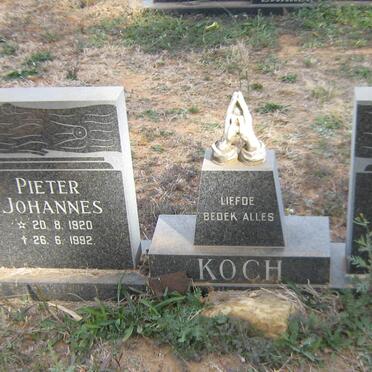 KOCH Pieter Johannes 1920-1992 &amp; Martha Magdalena LABUSCHAGNE 1923-1996