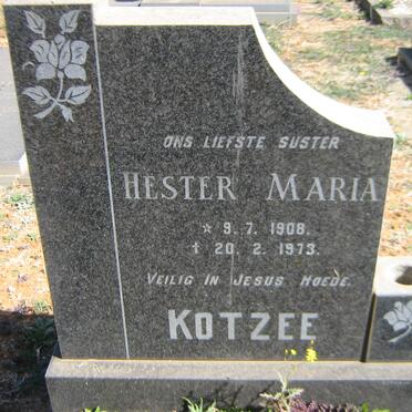 KOTZEE Hester Maria 1908-1973