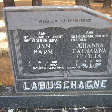 LABUSCHAGNE Jan Harm 1911-1992 &amp; Johanna Catharina Cecilia 1919-2009