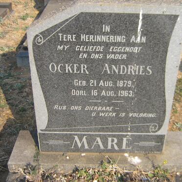 MARE Ocker Andries 1879-1963