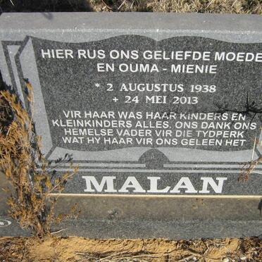 MALAN Mienie 1938-2013