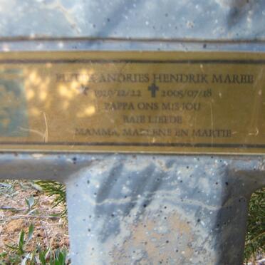 MAREE Pieter Andries Hendrik 192?-2005