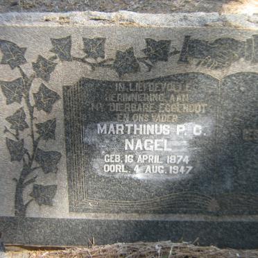 NAGEL Marthinus P.C. 1874-1947