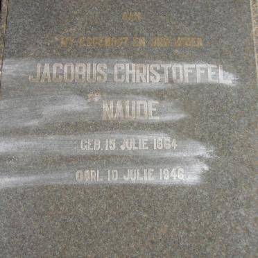NAUDE Jacobus Christoffel 1864-1946