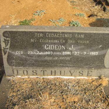 OOSTHUYSE Gideon J. 1903-1963