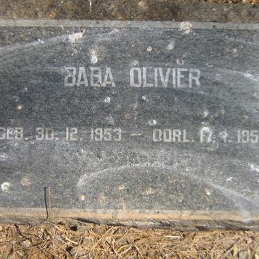 OLIVIER Baba 1953-1954