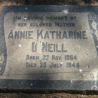 O'NEILL Annie Katharine 1864-1948