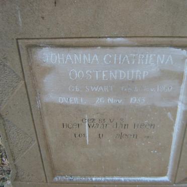 OOSTENDURP Johanna Chatriena nee SWART 1860-1933