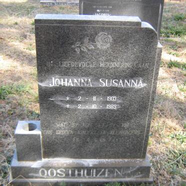 OOSTHUIZEN Johanna Susanna 1903-1989