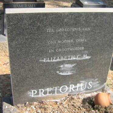 PRETORIUS Elizabeth C.M. 1891-1979