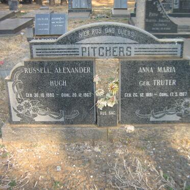 PITCHERS Russel Alexander Hugh 1880-1965 &amp; Anna Maria TRUTER 1891-1967