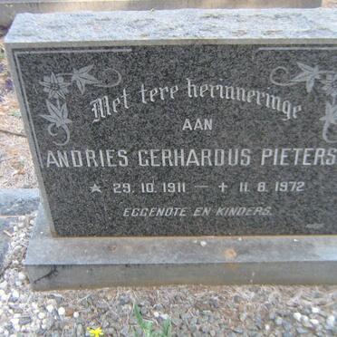 PIETERSE Andries Gerhardus 1911-1972