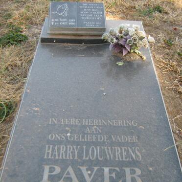 PAVER Harry Louwrens 1923-2007