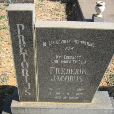 PRETORIUS Frederik Jacobus 1904-1978