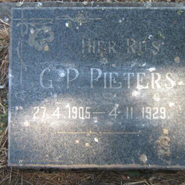 PIETERS G.P. 1905-1929